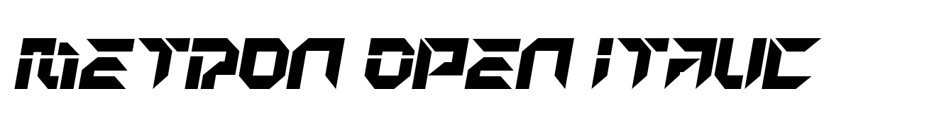 Metron Open Italic